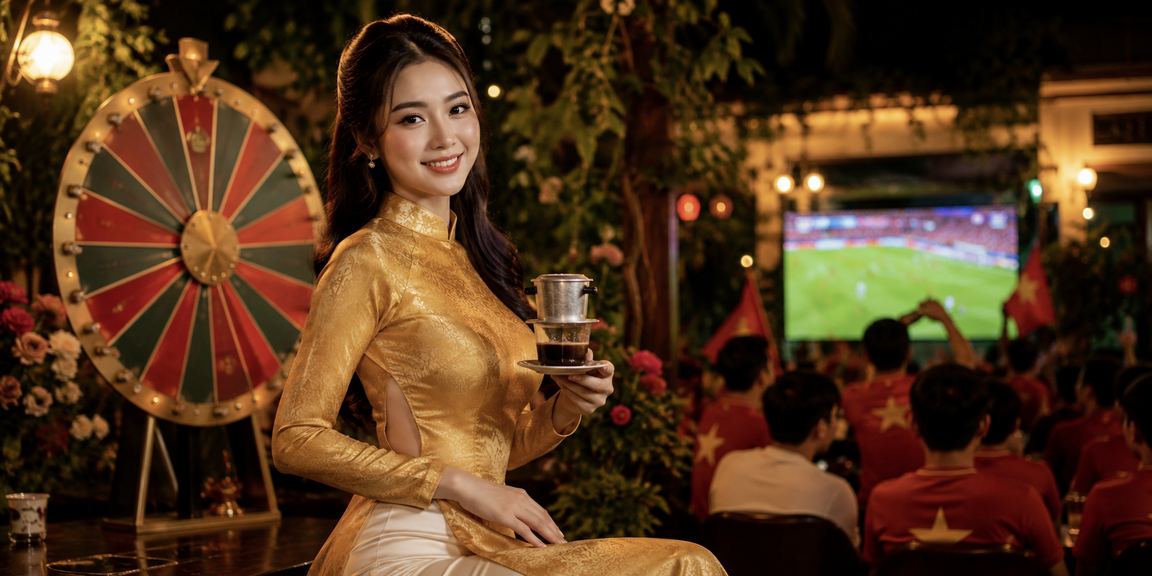 Khung cảnh trò chơi roulette và trang phục truyền thống tại Đà Lạt