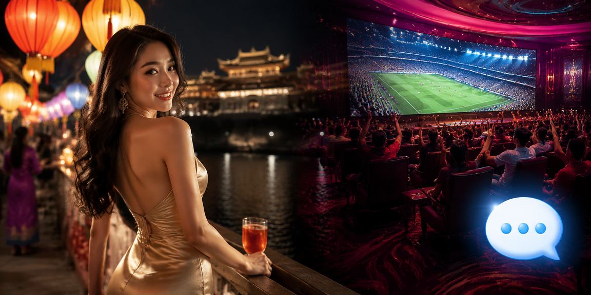 Khung cảnh sòng bài và chợ đêm tại Huế